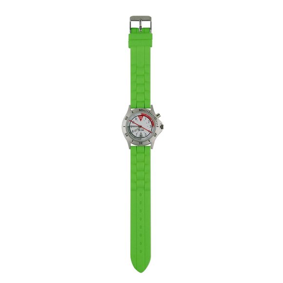 NEW! Nurse Medical Quadrant Wrist Watch 24 Hour Lime Green Silicone Band - Picture 2 of 2